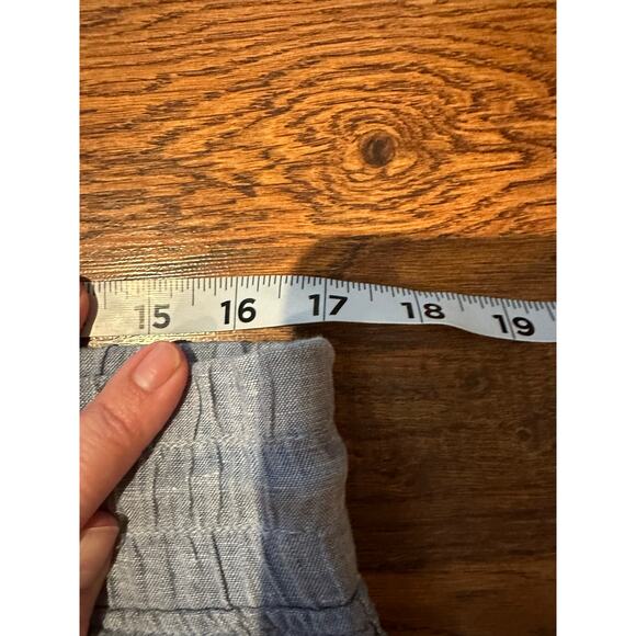 Athleta Women’s Cabo 100% Linen Jogger Pants – Blue – Size 14 Effortless Style - Picture 9 of 10